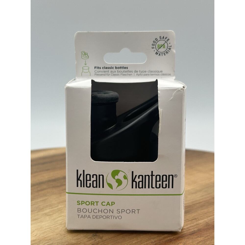 Klean Kanteen Carry Sport Cap Black Leak Proof Dishwasher-Safe BPA-Free lid New